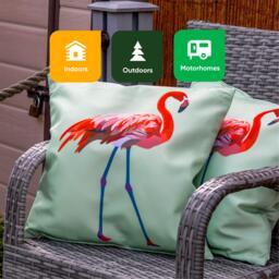 Streetwize Outdoor Solo Flamingo Scatter Cushions - thumbnail 6