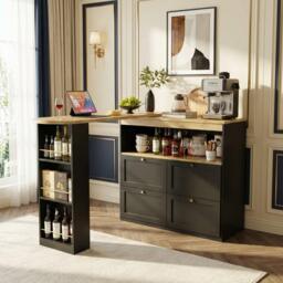 Urban Meuble Black Sideboard Modern Design - thumbnail 4
