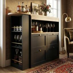 Urban Meuble Black Sideboard Modern Design