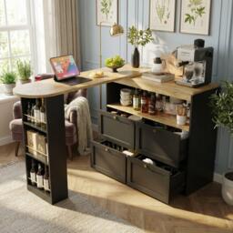 Urban Meuble Black Sideboard Modern Design - thumbnail 2