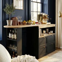 Urban Meuble Black Sideboard Modern Design - thumbnail 3