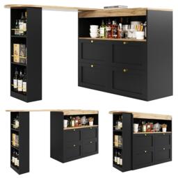 Urban Meuble Black Sideboard Modern Design - thumbnail 5