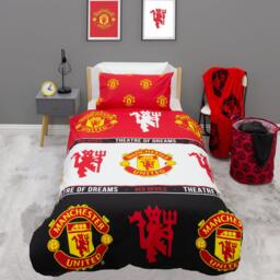 Manchester United FC Patch Single Rotary Duvet