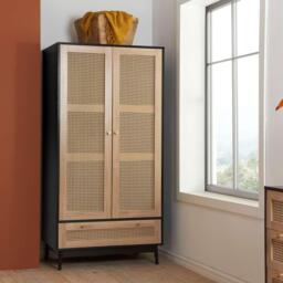Birlea Croxley 2 Door 1 Drawer Wardrobe - thumbnail 1