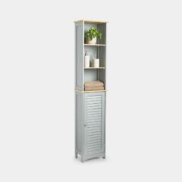 VonHaus VonHaus Shrewsbury Grey Tallboy Bathroom Cabinet