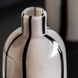 Gallery Linea Stripe Glass Vase Monochrome S/2 - thumbnail 2