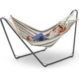VonHaus VonHaus Hammock With Metal Frame - thumbnail 1