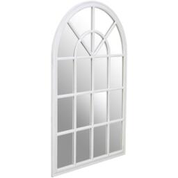 Interiors by Premier Lovida White Arched Wooden Frame Wall Mirror - thumbnail 3