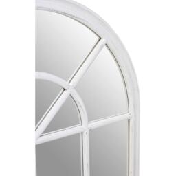 Interiors by Premier Lovida White Arched Wooden Frame Wall Mirror - thumbnail 5