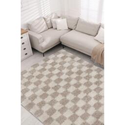 Homemaker Roma Checks Rug Natural