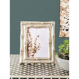 Interiors by Premier Hiba Silver Finish Bamboo Effect 5In x 7In Photo F - thumbnail 2