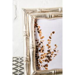 Interiors by Premier Hiba Silver Finish Bamboo Effect 5In x 7In Photo F - thumbnail 3