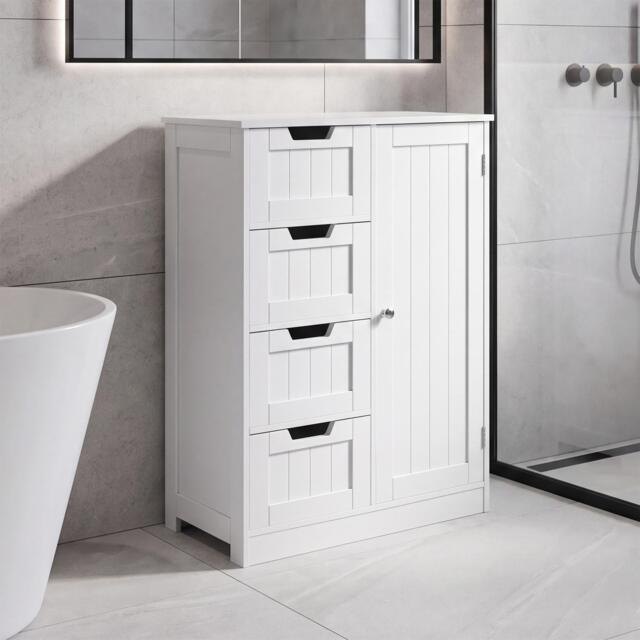 Lassic Bath Vida Priano 4 Drawer 1 Door Freestanding Unit - image 1