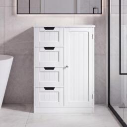 Lassic Bath Vida Priano 4 Drawer 1 Door Freestanding Unit - thumbnail 8