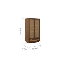 Birlea Croxley 2 Door 1 Drawer Wardrobe - thumbnail 7