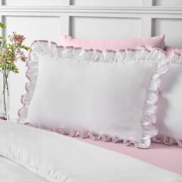 Catherine Lansfield Soft Mono Frill Duvet Cover Set - thumbnail 2