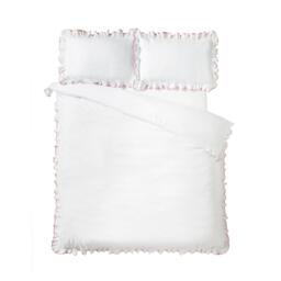 Catherine Lansfield Soft Mono Frill Duvet Cover Set - thumbnail 4