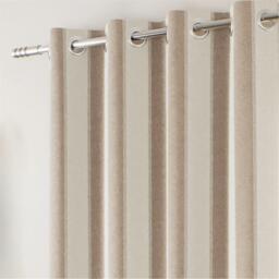 Enhanced Living Henley Woven Striped Blackout Eyelet Curtains - thumbnail 6