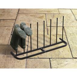 House of Home 4 Pair Black Boot Shoe Welly Stand Storage - thumbnail 4