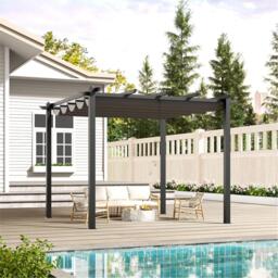 Breeins 300cm Aluminum Horizontal Outdoor Pergola - thumbnail 5