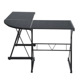 FurnitureR L-Shaped Corner Computer Desk Office Workstation with Steel Frame - thumbnail 6