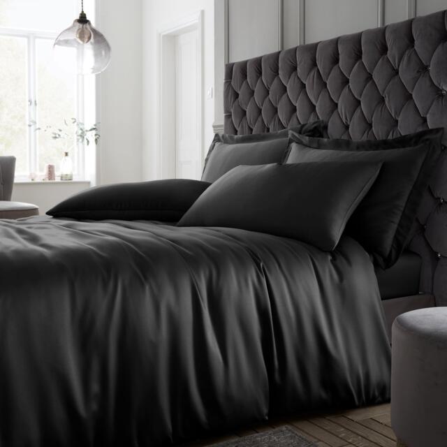 Catherine Lansfield Silky Soft Satin Duvet Cover Set - image 1