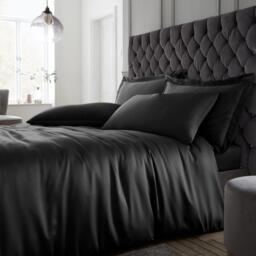 Catherine Lansfield Silky Soft Satin Duvet Cover Set - thumbnail 1