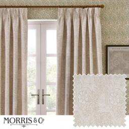 Morris and Co Marigold Fully Lined Jacquard Floral Pencil Pleat - thumbnail 1