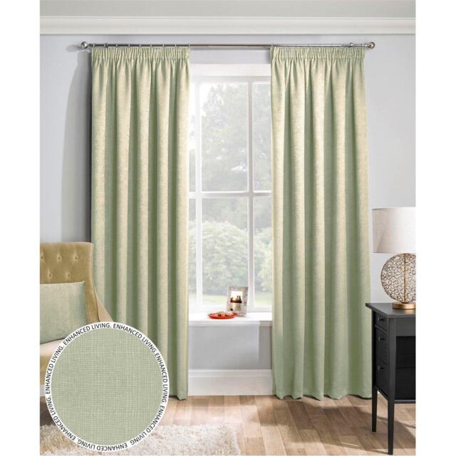 Enhanced Living Matrix Green Thermal Blockout Tape Top Curtain - image 1
