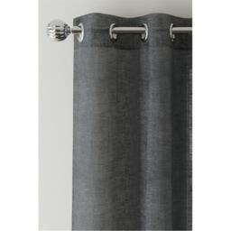Enhanced Living Crete Linen Looks Sheer Eyelet Panel - Pair - thumbnail 2