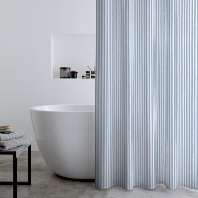 Catherine Lansfield Timeless Stripe Shower Curtain - image 1