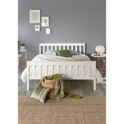 Aspire Atlantic Wooden Bed White - thumbnail 3