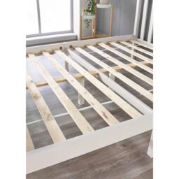 Aspire Atlantic Wooden Bed, White - thumbnail 4
