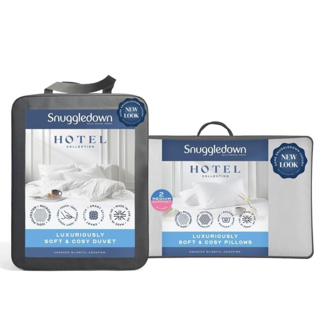 Snuggledown Hotel Embossed 4.5 Tog Duvet Bundle - image 1