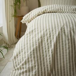 Pineapple Elephant Cotton Rich Woven Stripe Duvet Cover Set - thumbnail 3