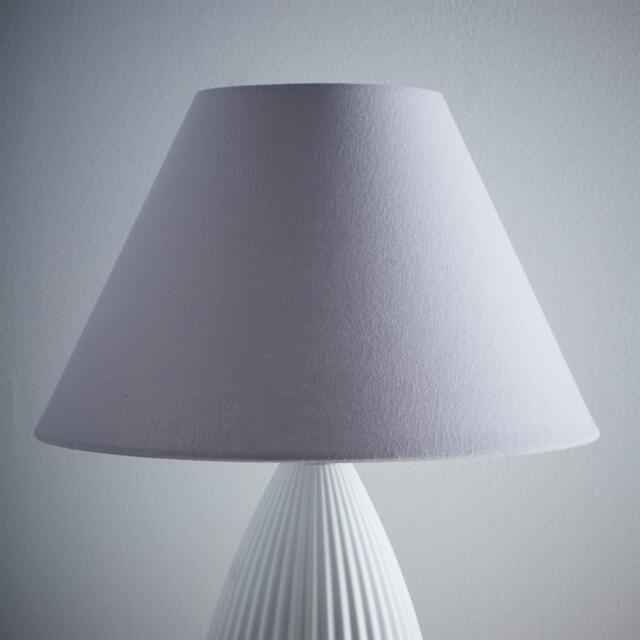 K Living Traditional Grey Cotton Coolie Lampshade - image 1