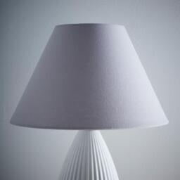 K Living Traditional Grey Cotton Coolie Lampshade