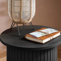 Birlea Axel Fluted Side Table - thumbnail 3