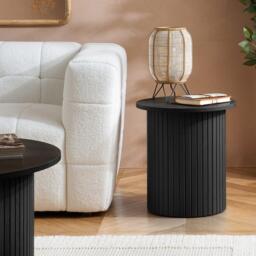 Birlea Axel Fluted Side Table - thumbnail 2