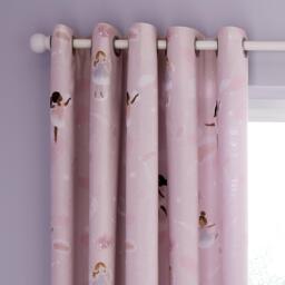 Catherine Lansfield Dancing Fairies Fully Reversible Lined Curtains - thumbnail 1