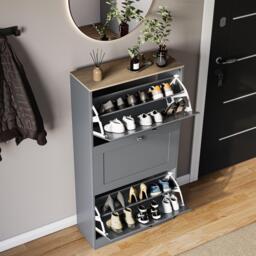 Lassic Vida Designs 3 Drawer Shoe Cabinet - thumbnail 4
