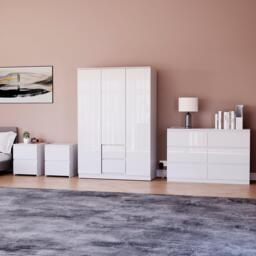 Lassic Vida Designs Glinton Gloss 4 Piece Bedroom Set 9 - thumbnail 1