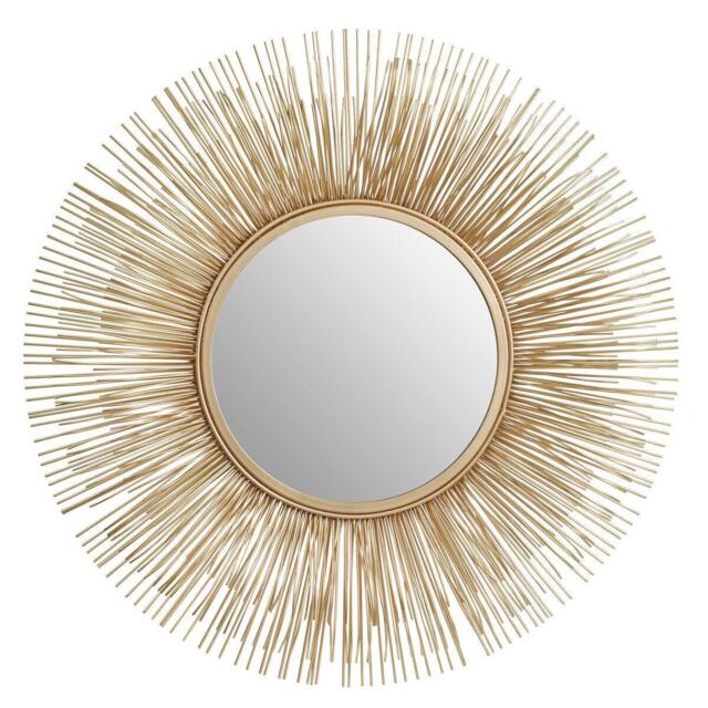 Interiors by Premier Templar Gold Finish Sunburst Wall Mirror - image 1