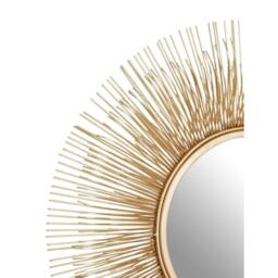 Interiors by Premier Templar Gold Finish Sunburst Wall Mirror - thumbnail 3