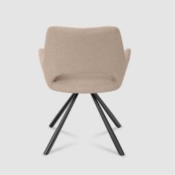 Urban Meuble Set of 2 Dining Chair Beige Fabric Modern Design - thumbnail 6