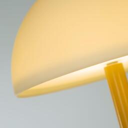 Lighting Collection Rechargeable Glass Shade Table Lamp - thumbnail 4