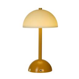 Lighting Collection Rechargeable Glass Shade Table Lamp - thumbnail 2