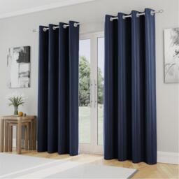 Enhanced Living Plain Supersoft Thermal Blockout Eyelet Curtains - thumbnail 1