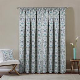 Enhanced Living Cotswold Floral 100% Blackout Tape Top Curtains - thumbnail 4