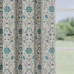 Enhanced Living Cotswold Floral 100% Blackout Tape Top Curtains - thumbnail 3